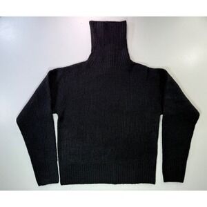 Line Knitwear Womens Medium Black Turtleneck Sweater NEW